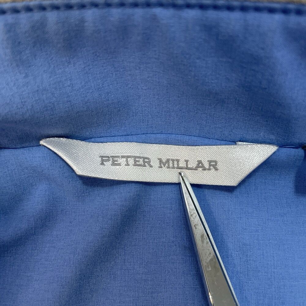Peter Millar Womens L Surge Golf Full Zip Stretch Vest Light Blue - Picture 3 of 8
